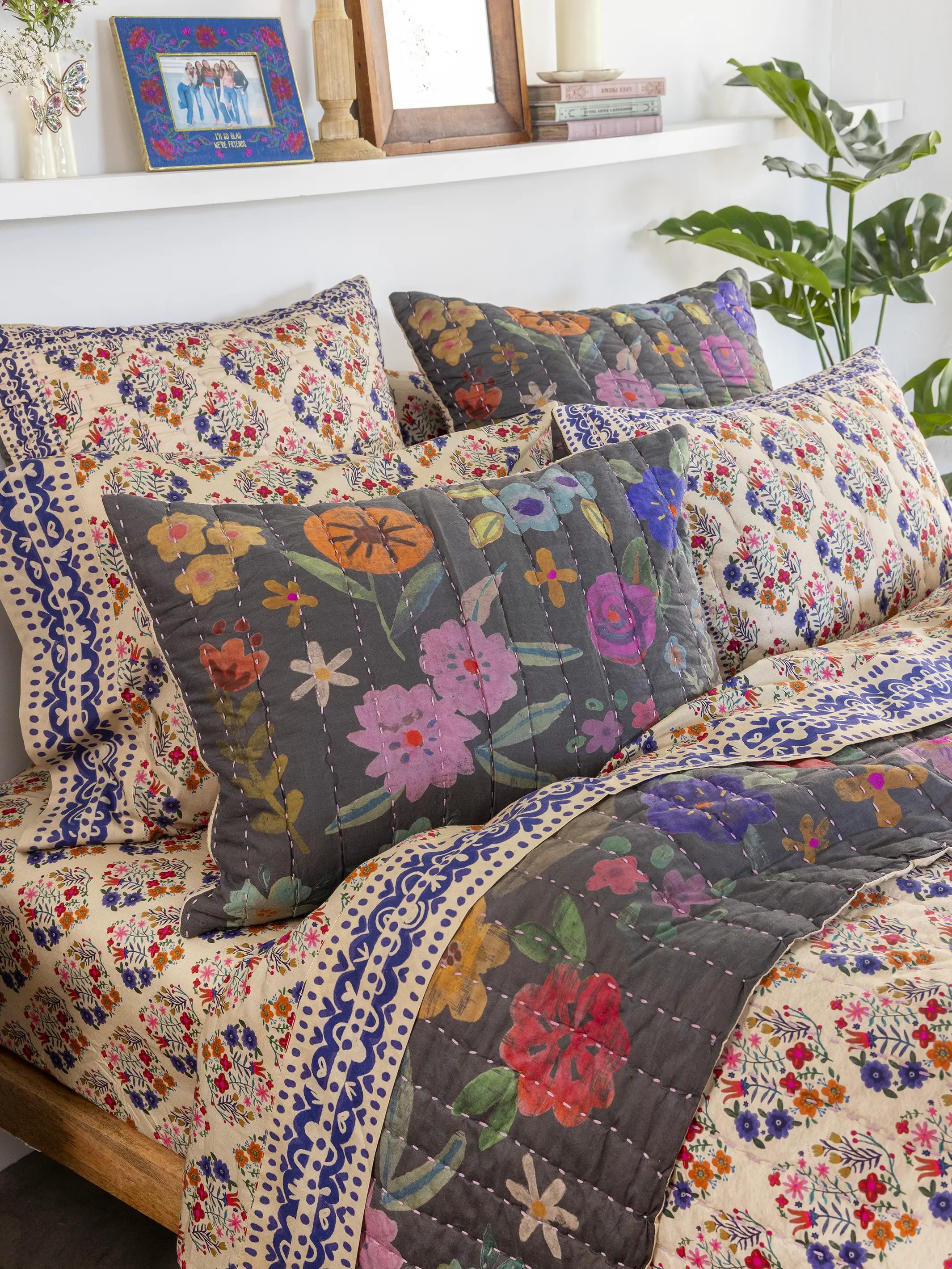 Sooo Soft Cotton Sheet Set - Floral Diamonds - Image 3