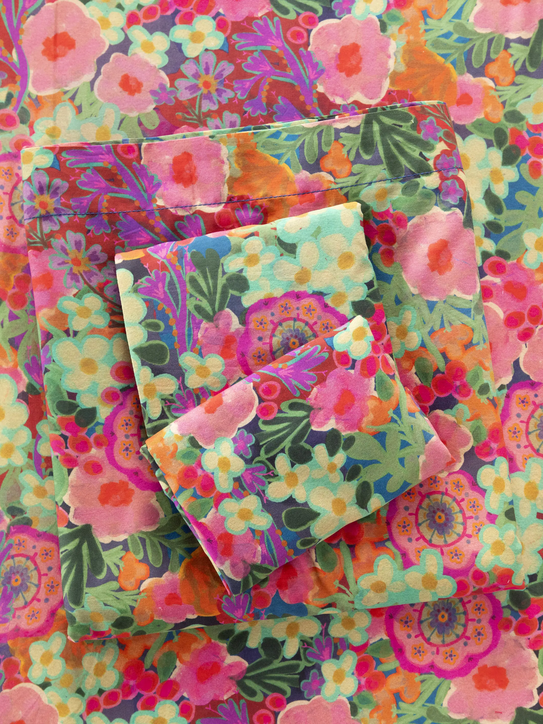 Sooo Soft Cotton Sheet Set - Pink Painted Garden - Image 2