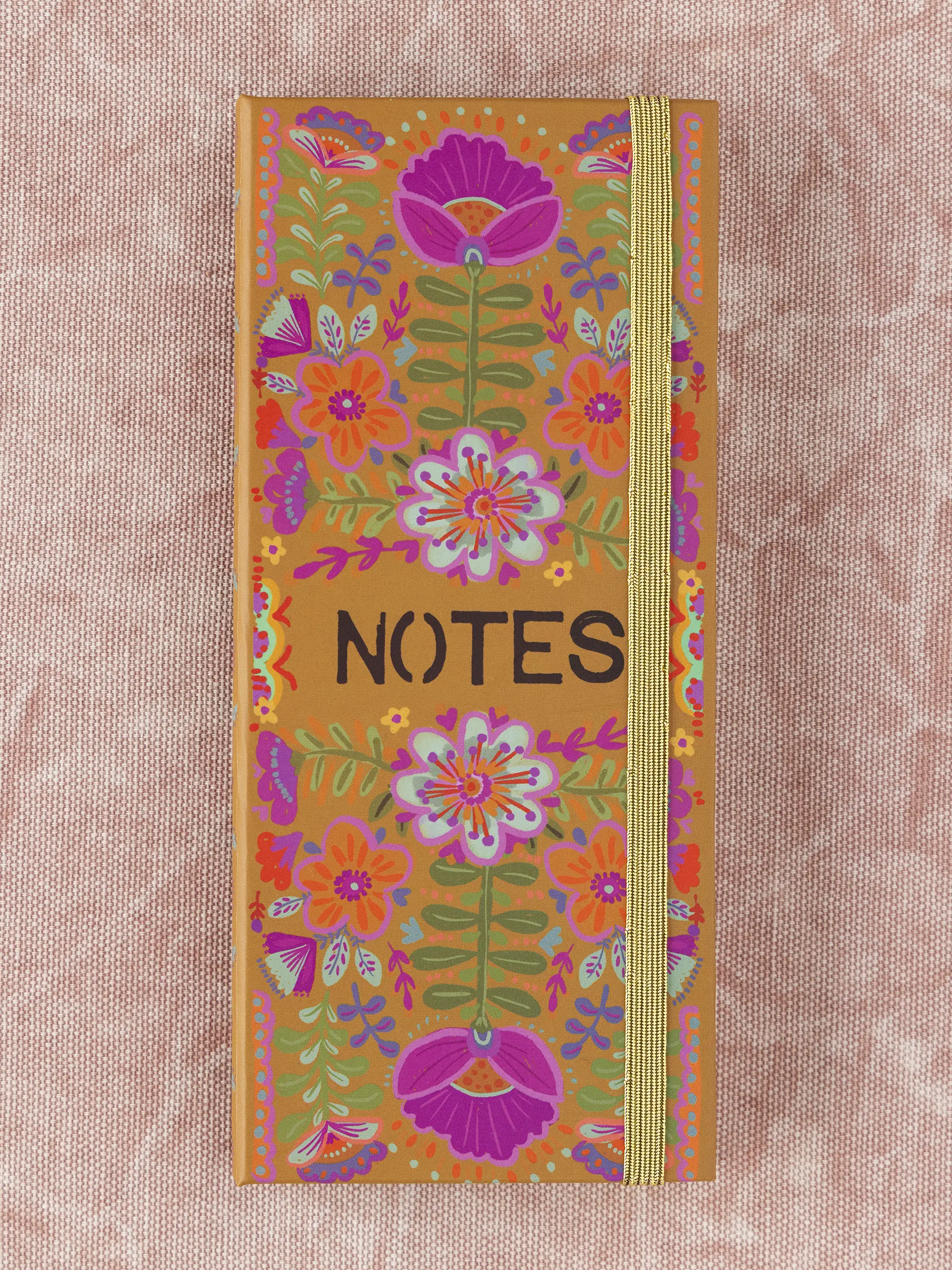 Sticky Note Book - Mustard Folk Flower - Image 2