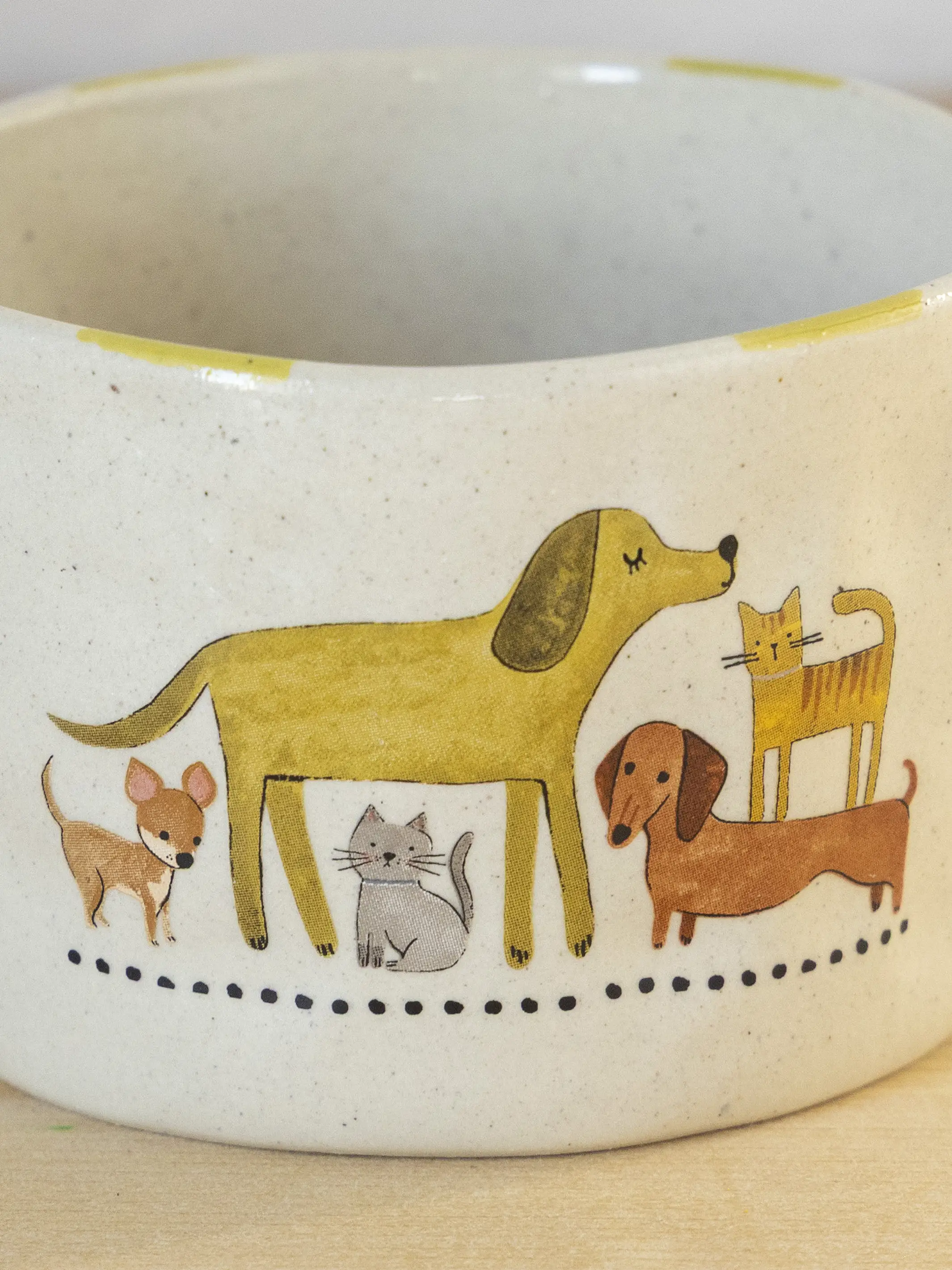 Stoneware Folk Mug - Pets - Image 2