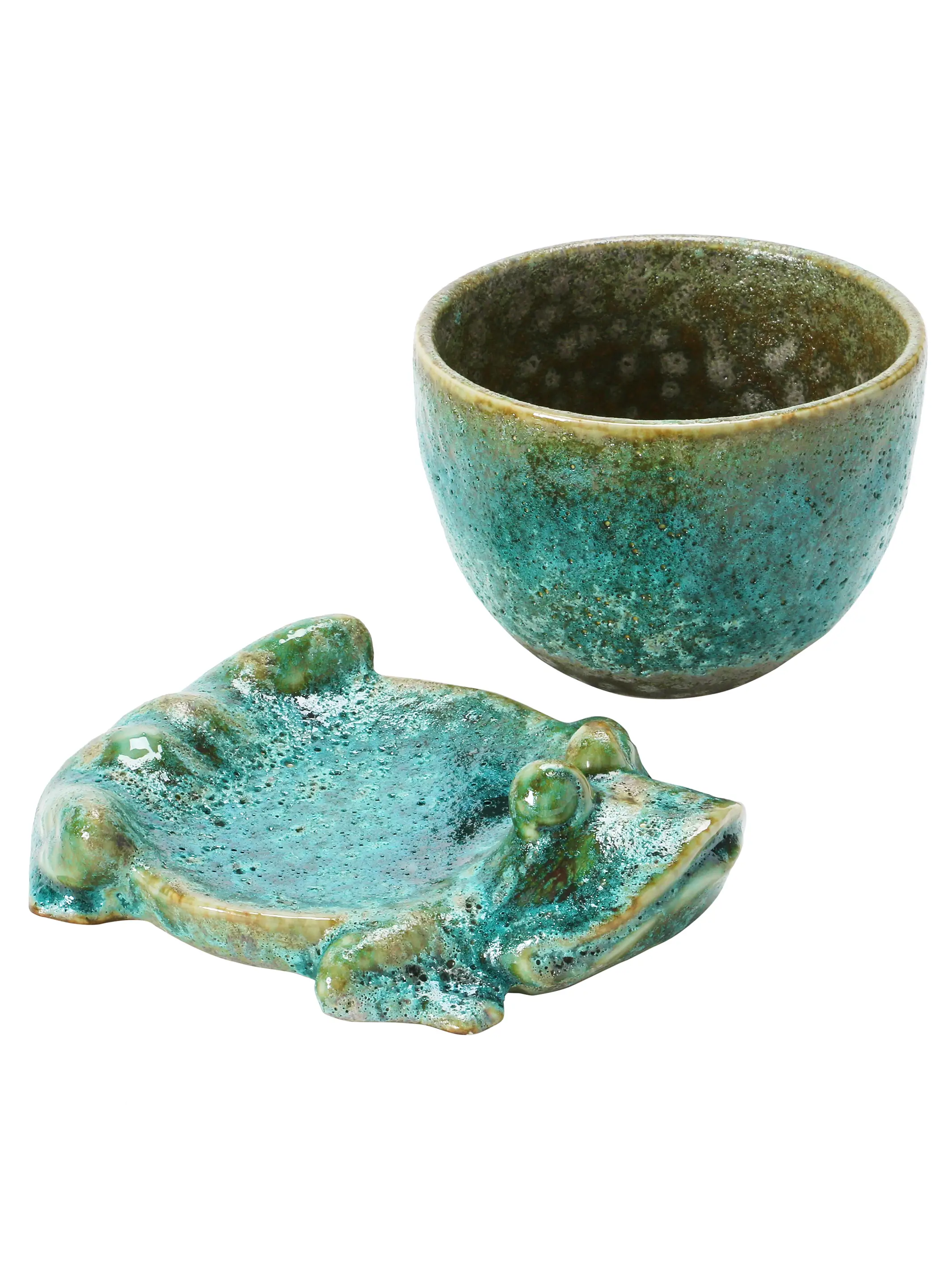 Stoneware Frog Planter - Image 2