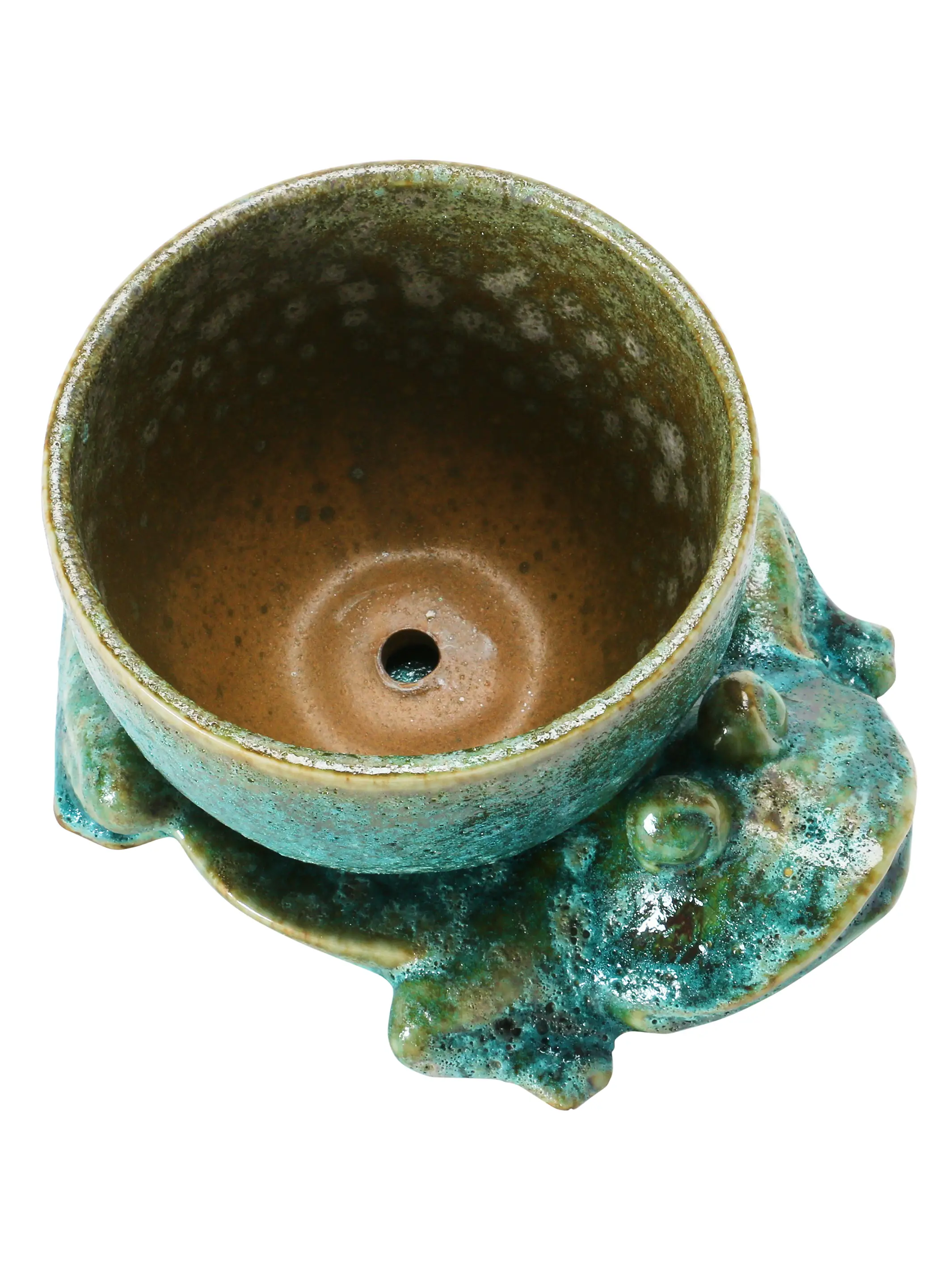 Stoneware Frog Planter - Image 4