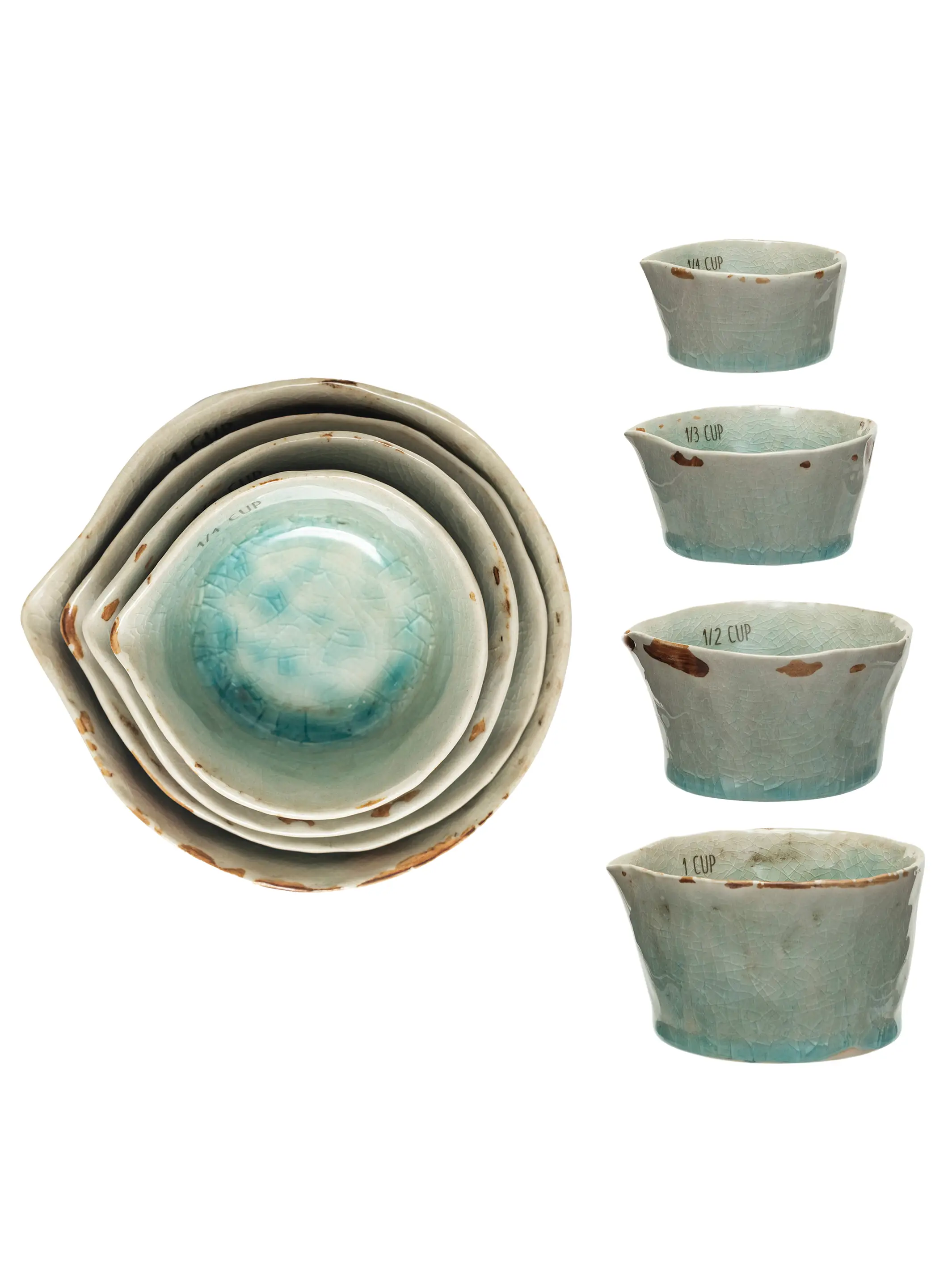 Stoneware Nesting Measuring Cups - Image 2