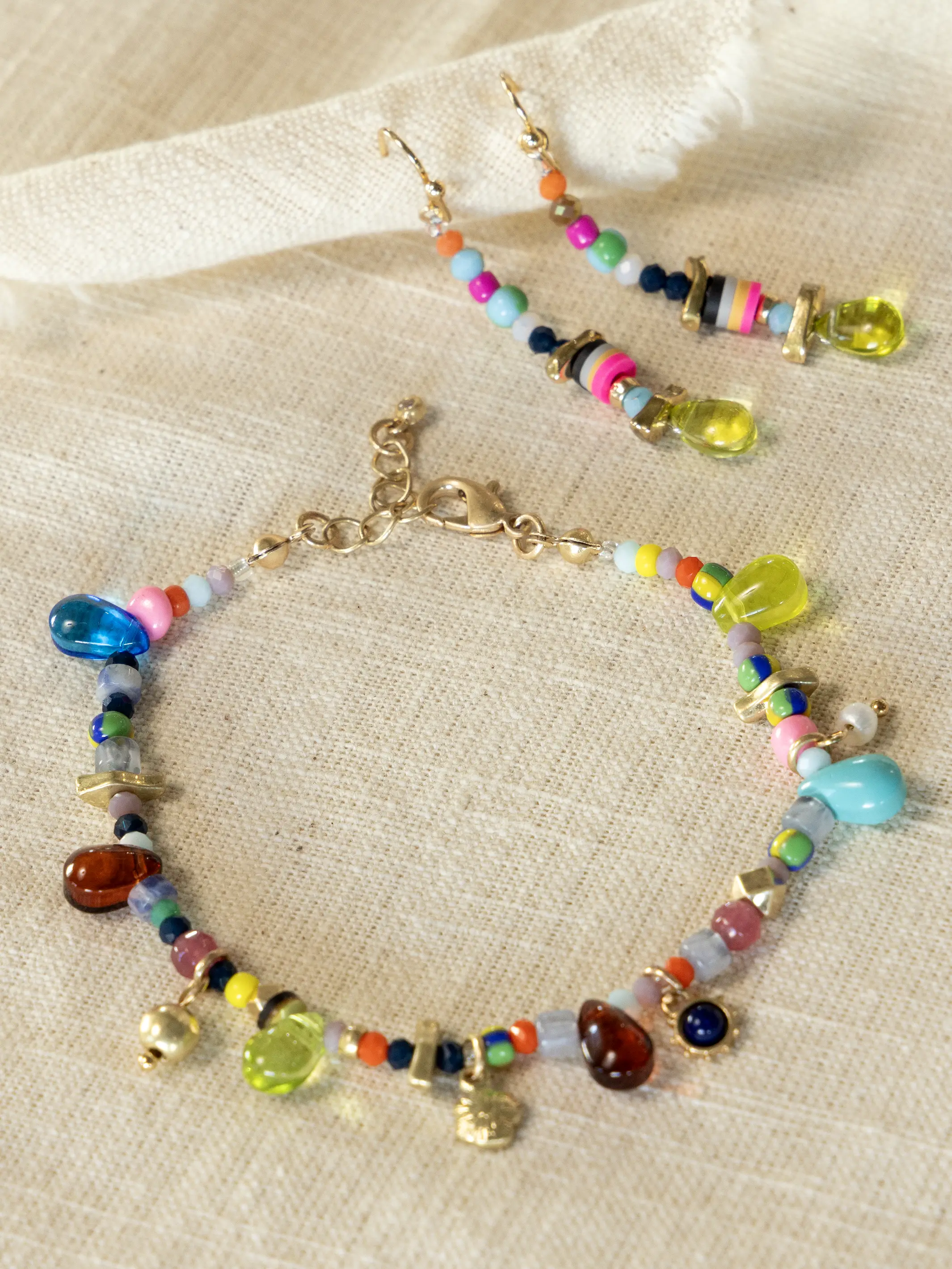 Sunshine Stone Beaded Bracelet - Image 3