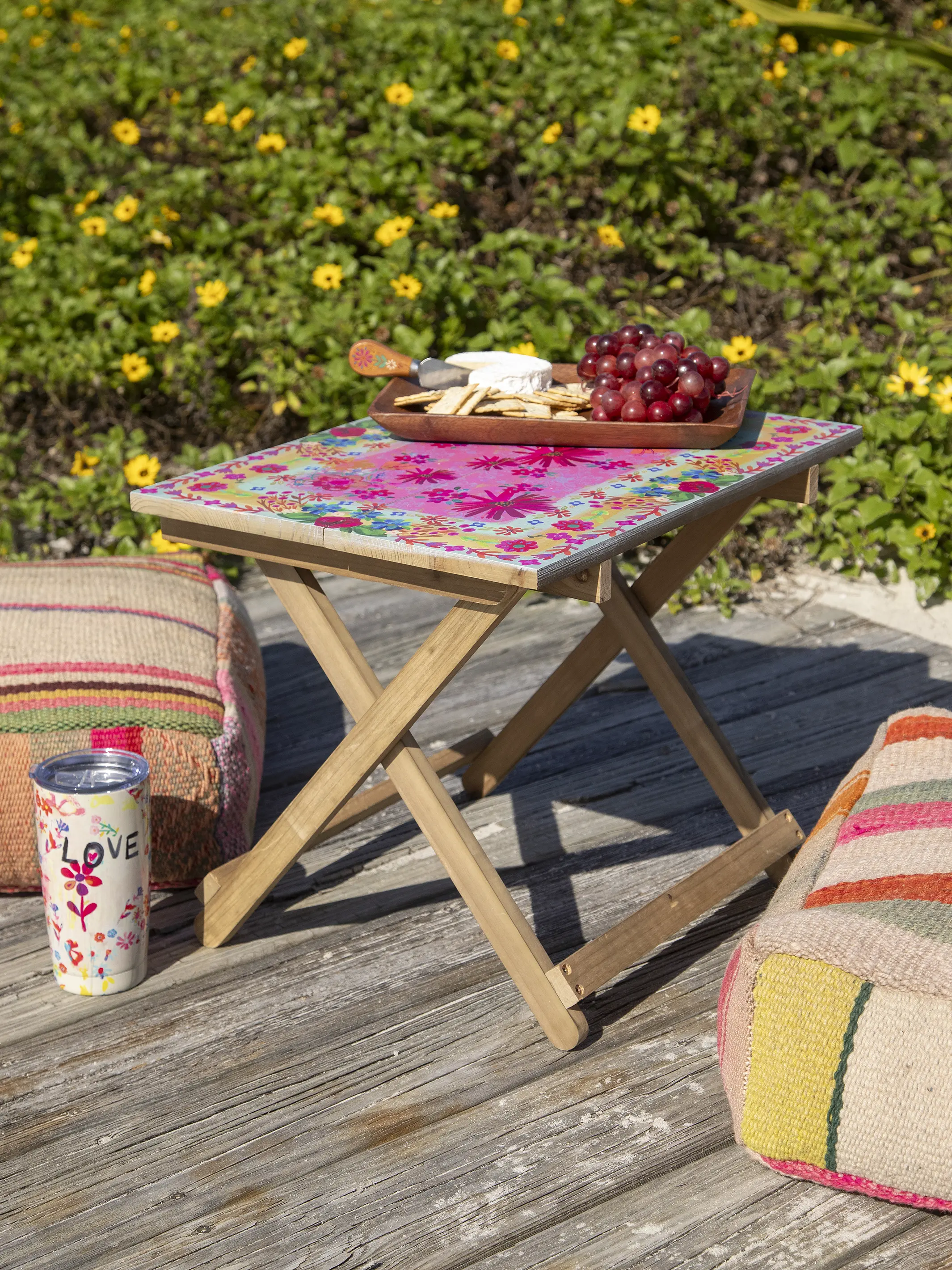 Take Anywhere Table - Pink Daisy - Image 2