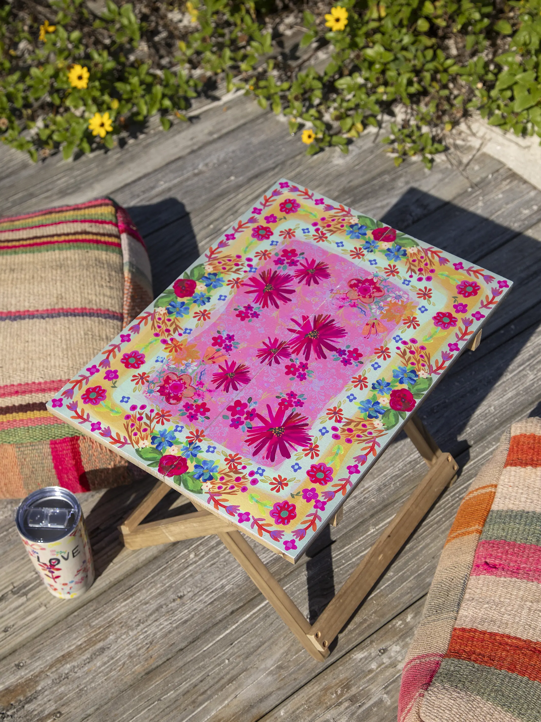 Take Anywhere Table - Pink Daisy - Image 3