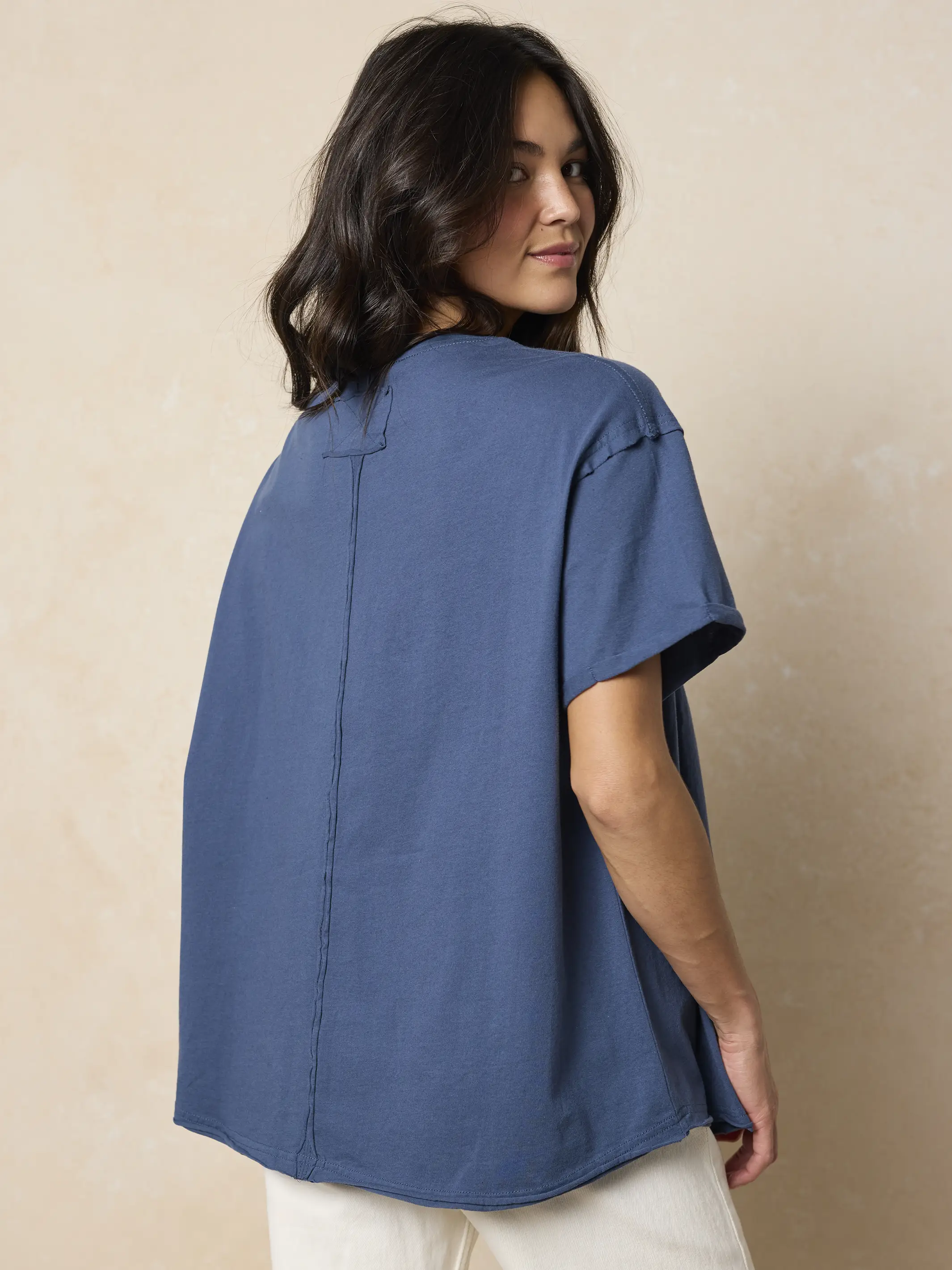 Take It In Cotton Applique Tee - Live Happy - Image 5