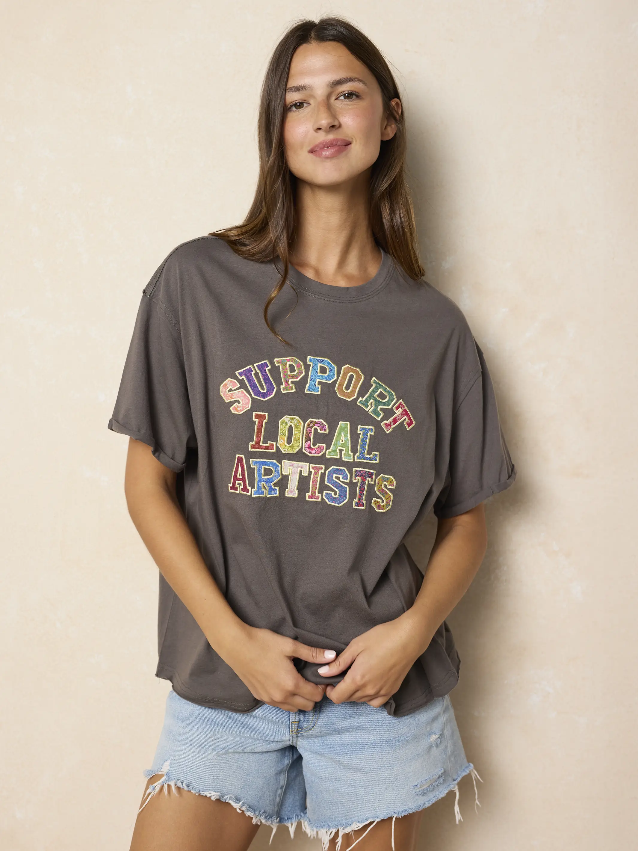 Take It In Cotton Applique Tee - Support Local Artists - Image 6