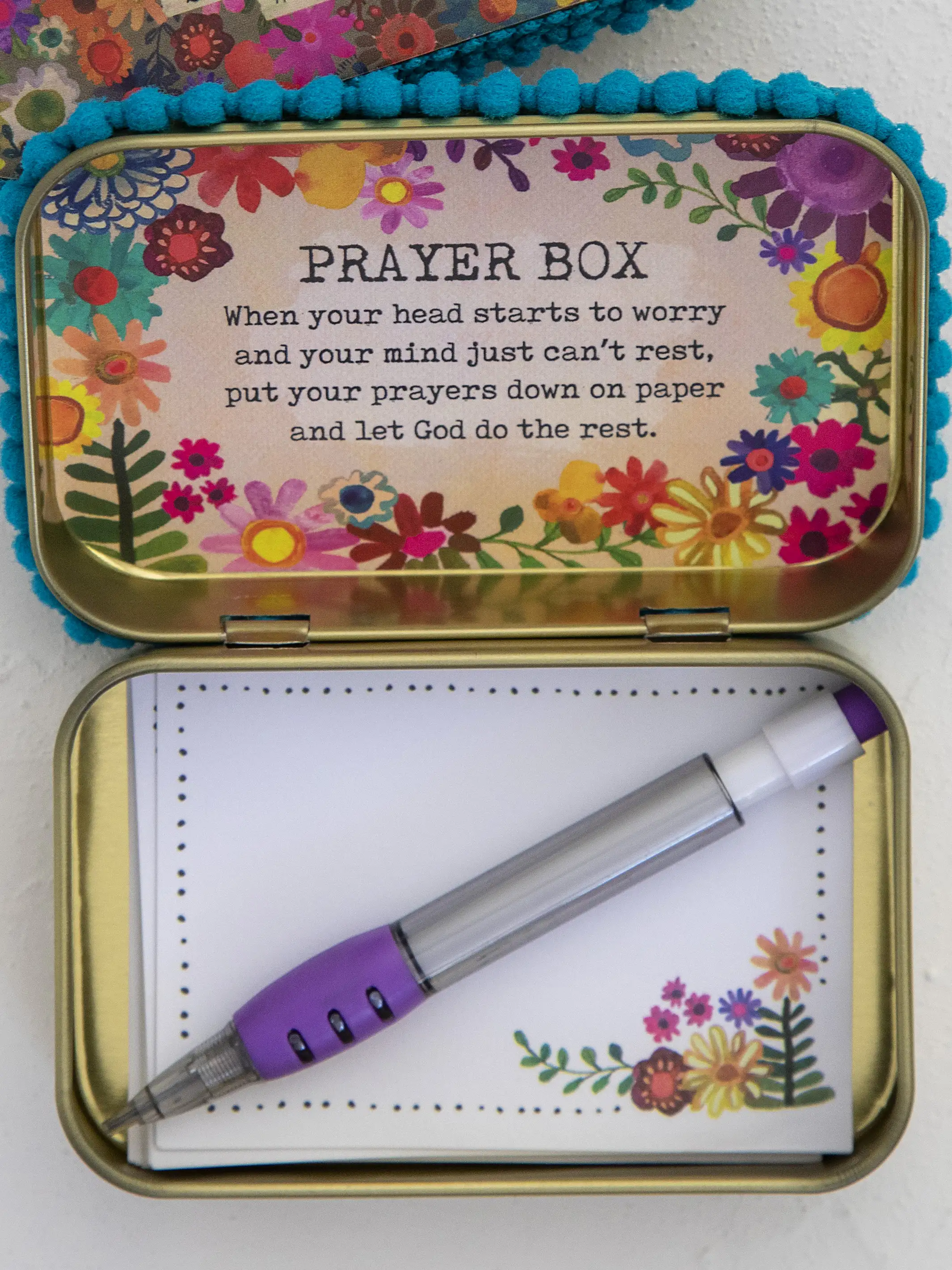 Tin Prayer Box - Don't Worry - Image 2