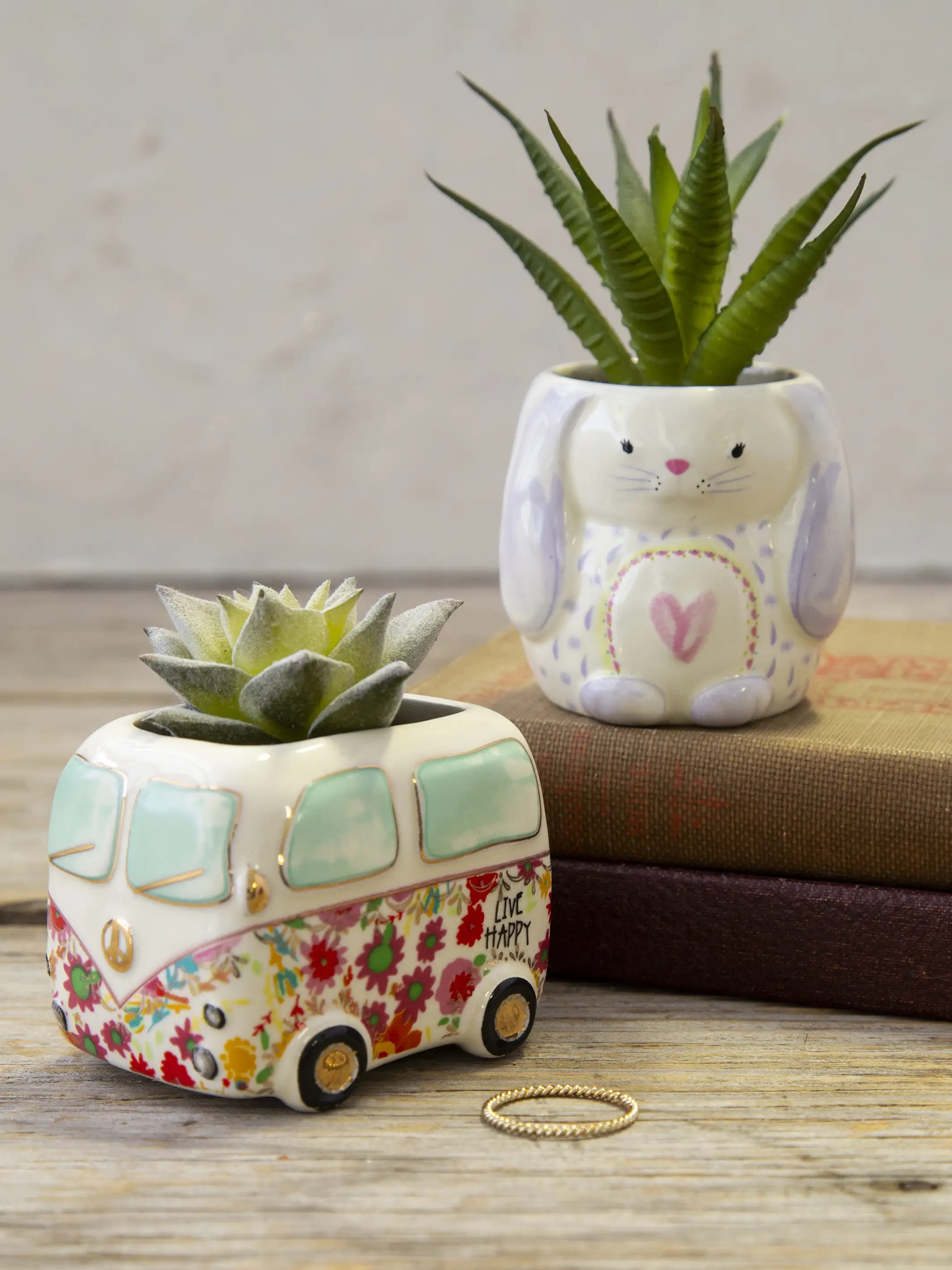Tiny Faux Succulents - Bunny - Image 2