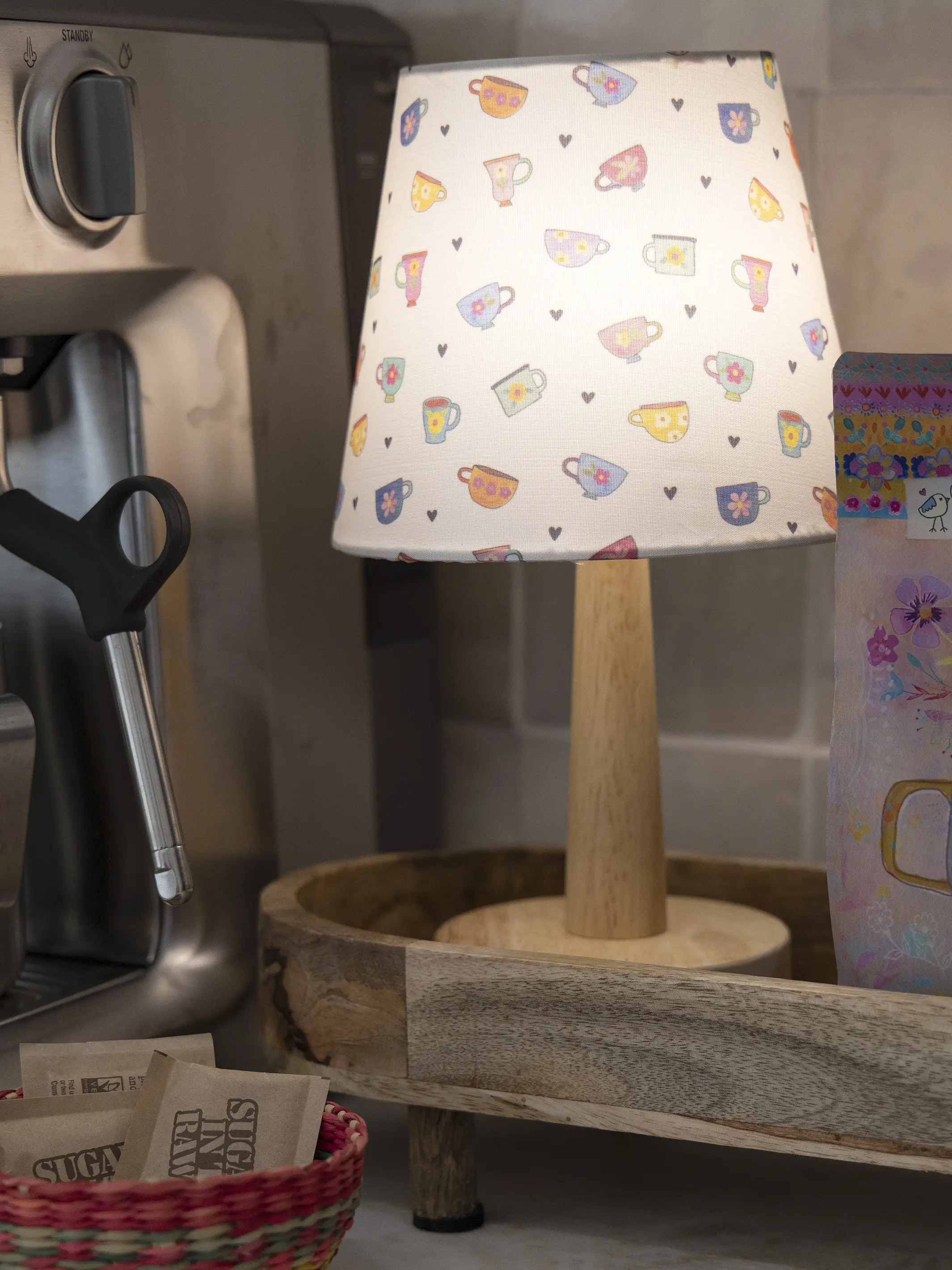 Touch Lamp - Cream Coffee Cups - Image 2