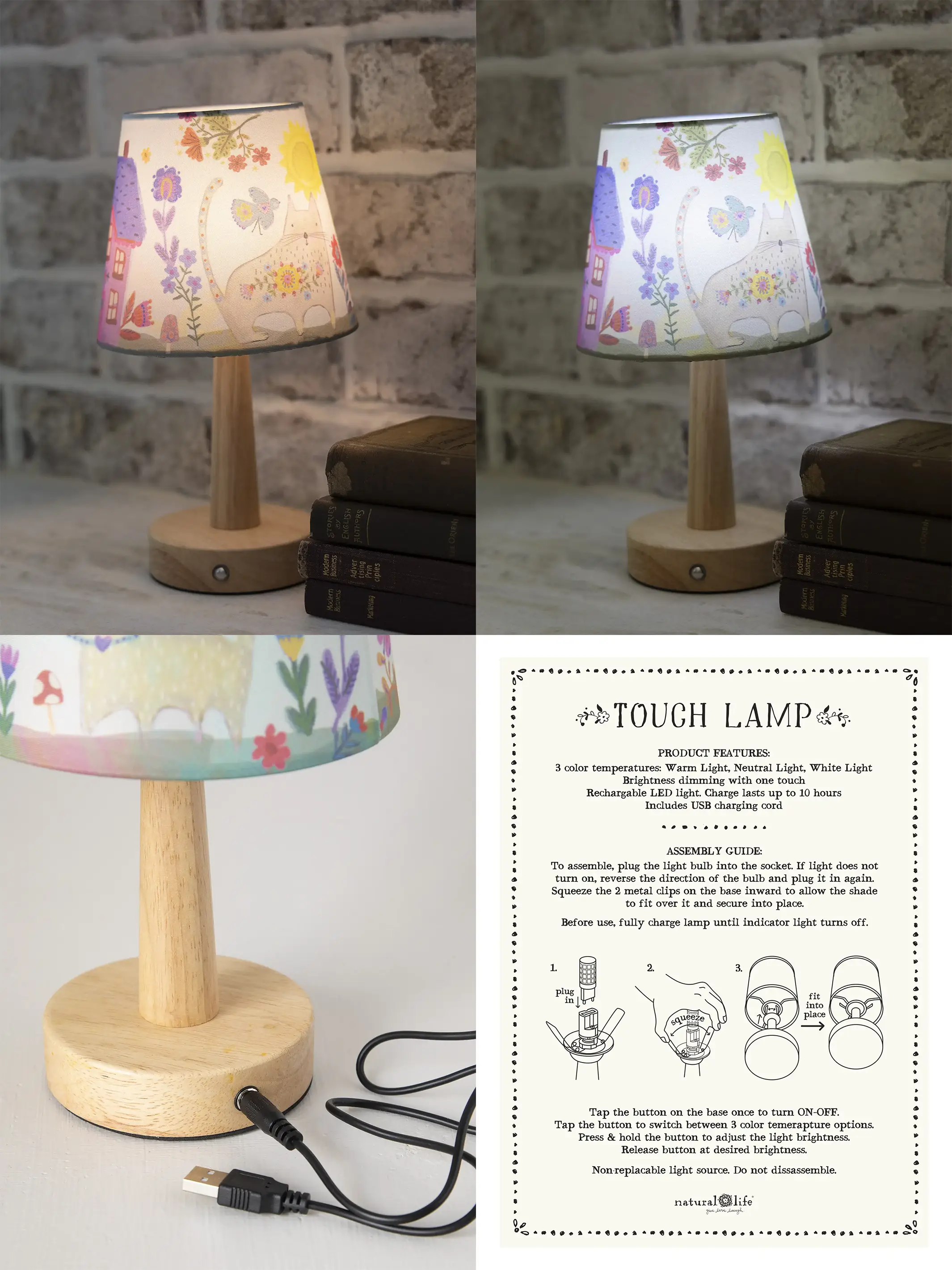 Touch Lamp - Mint Cat - Image 3