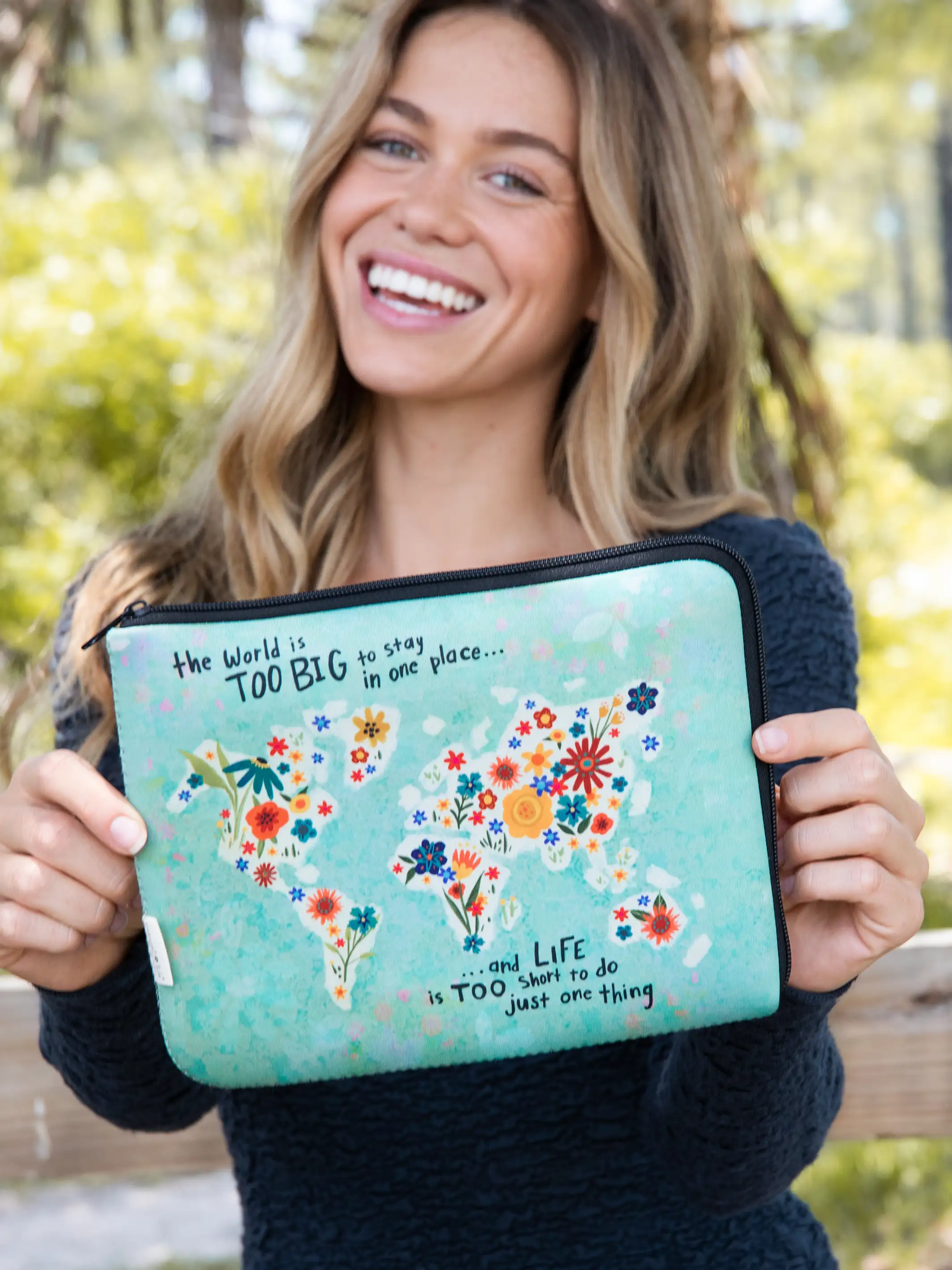 Travel Document Pouch - Life Is Too Short - Image 2