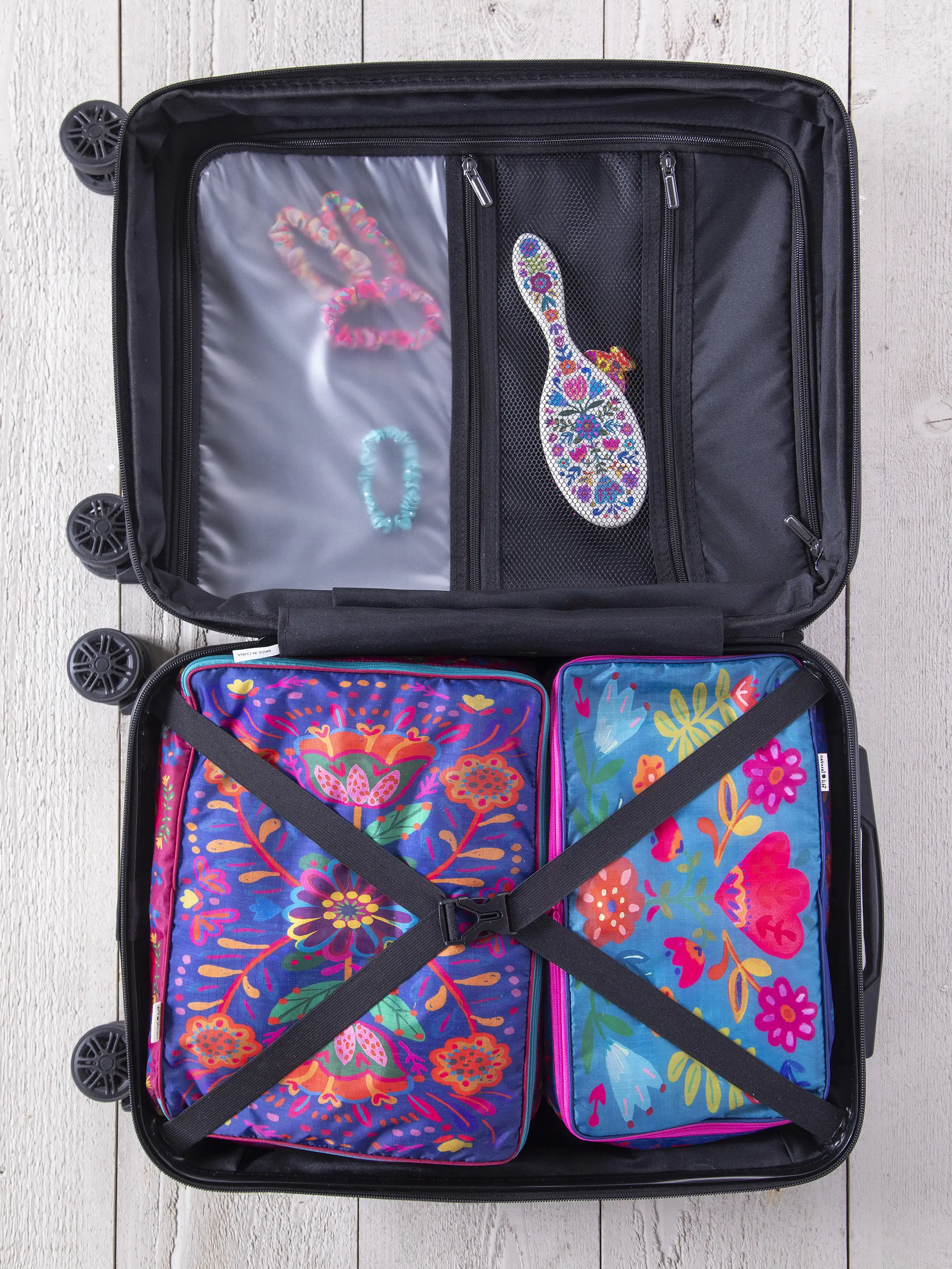 Travel Happy Carry-On Suitcase - Jewel Borders - Image 2