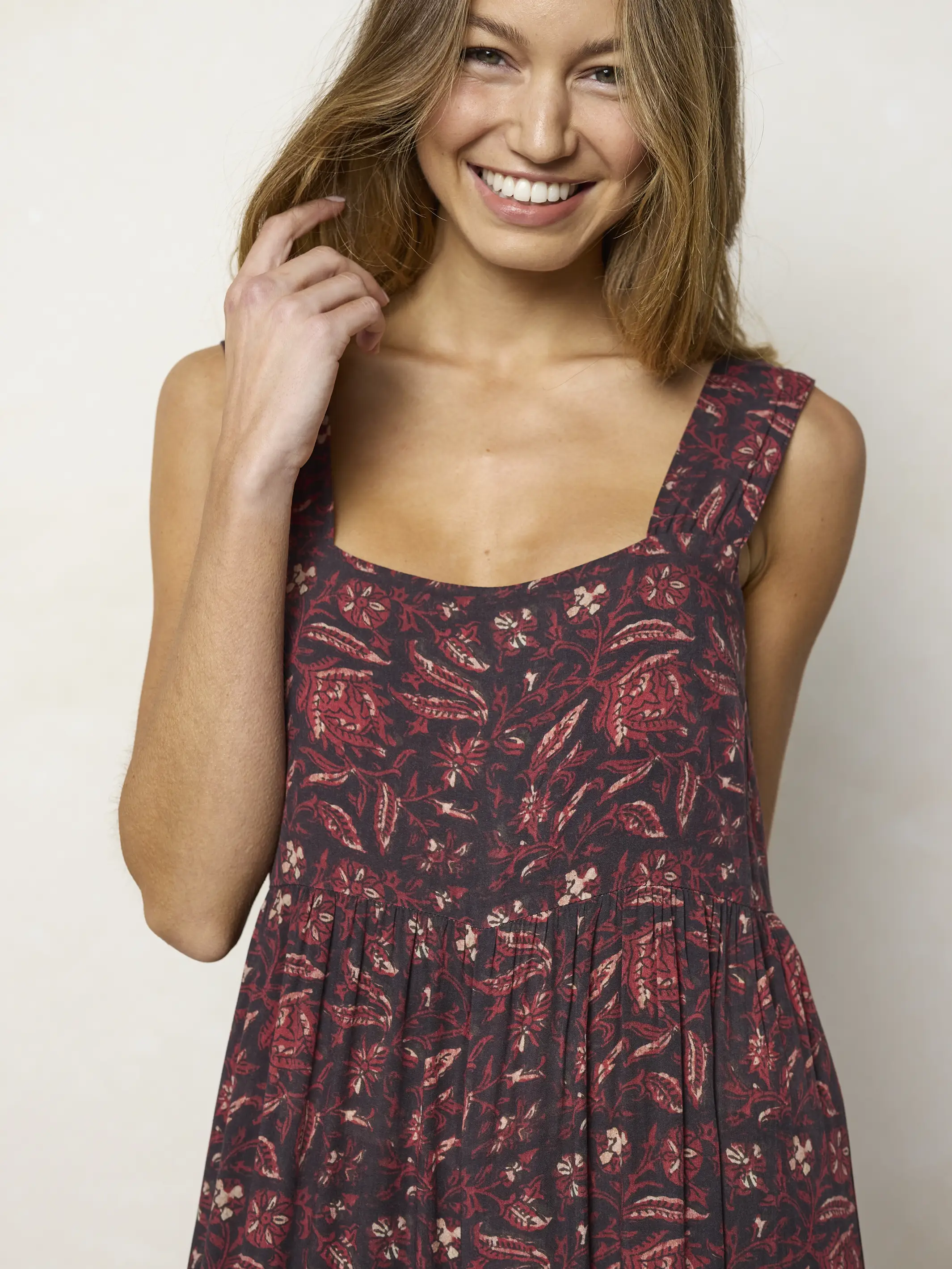 Tricia Jumpsuit - Brown Rust Floral - Image 5