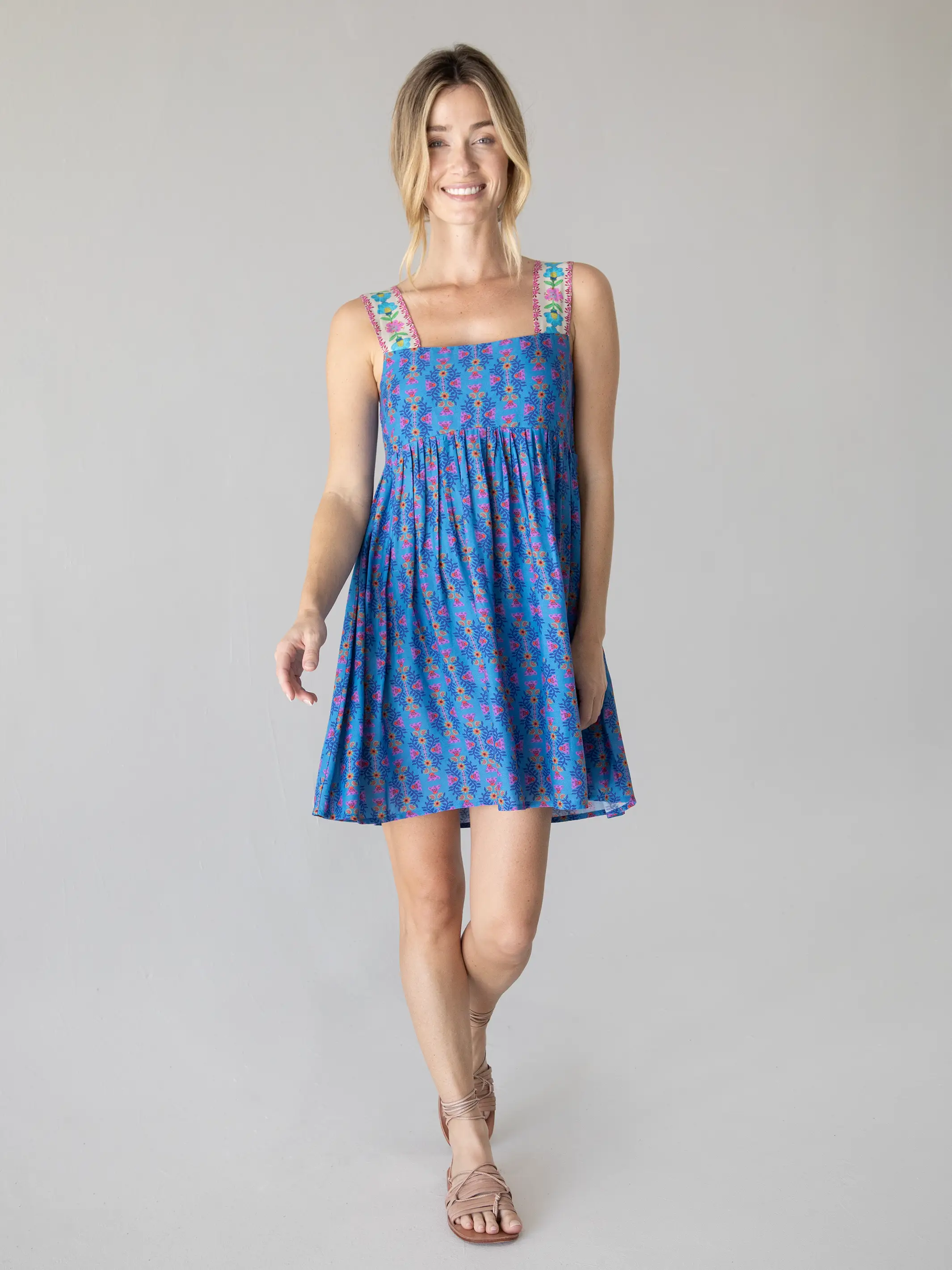 Tricia Mini Dress - Medallion Diamond Vines - Image 5