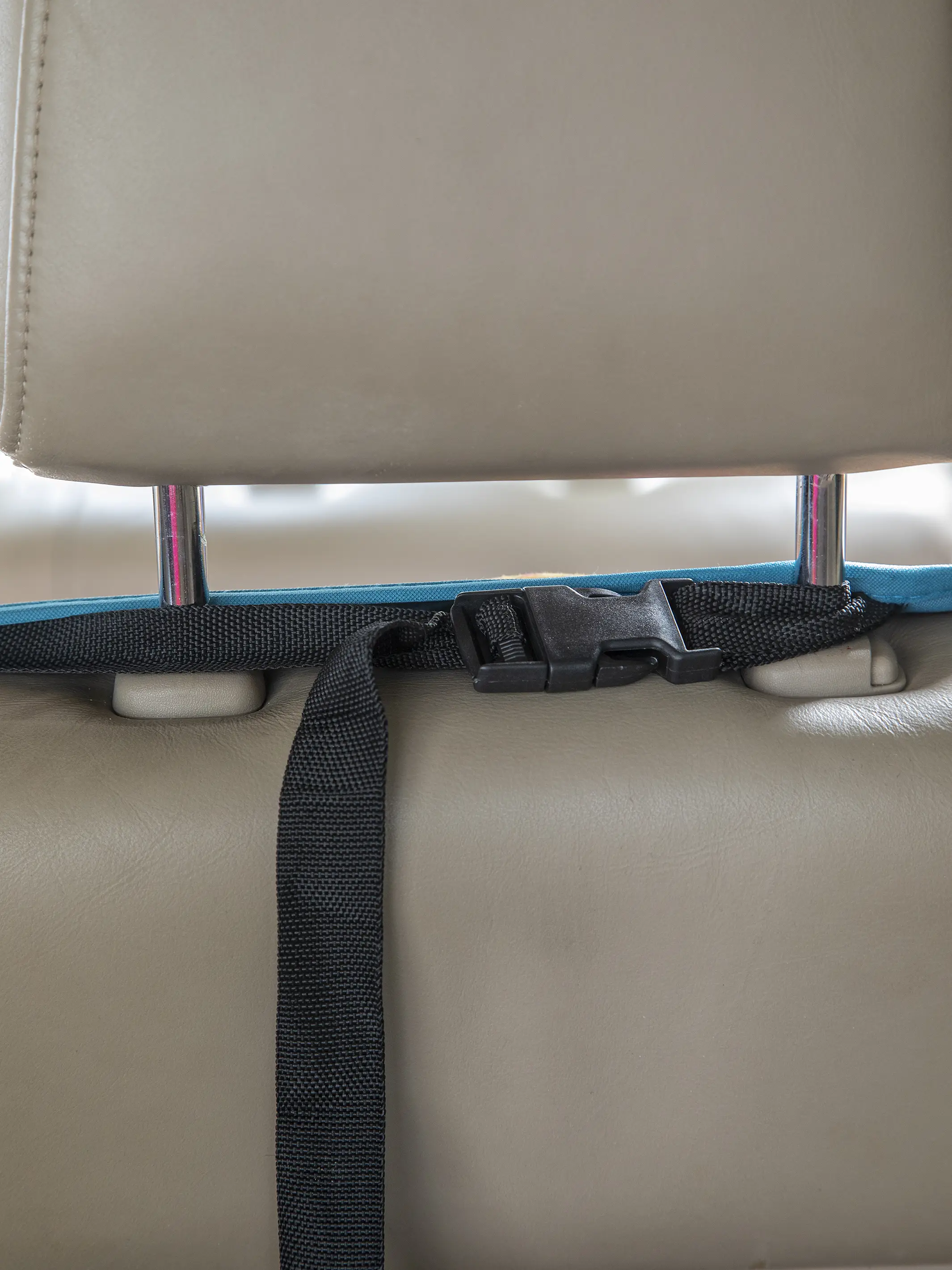 Velvet Back Car Seat Cover - Rainbow Patchwork - Image 3