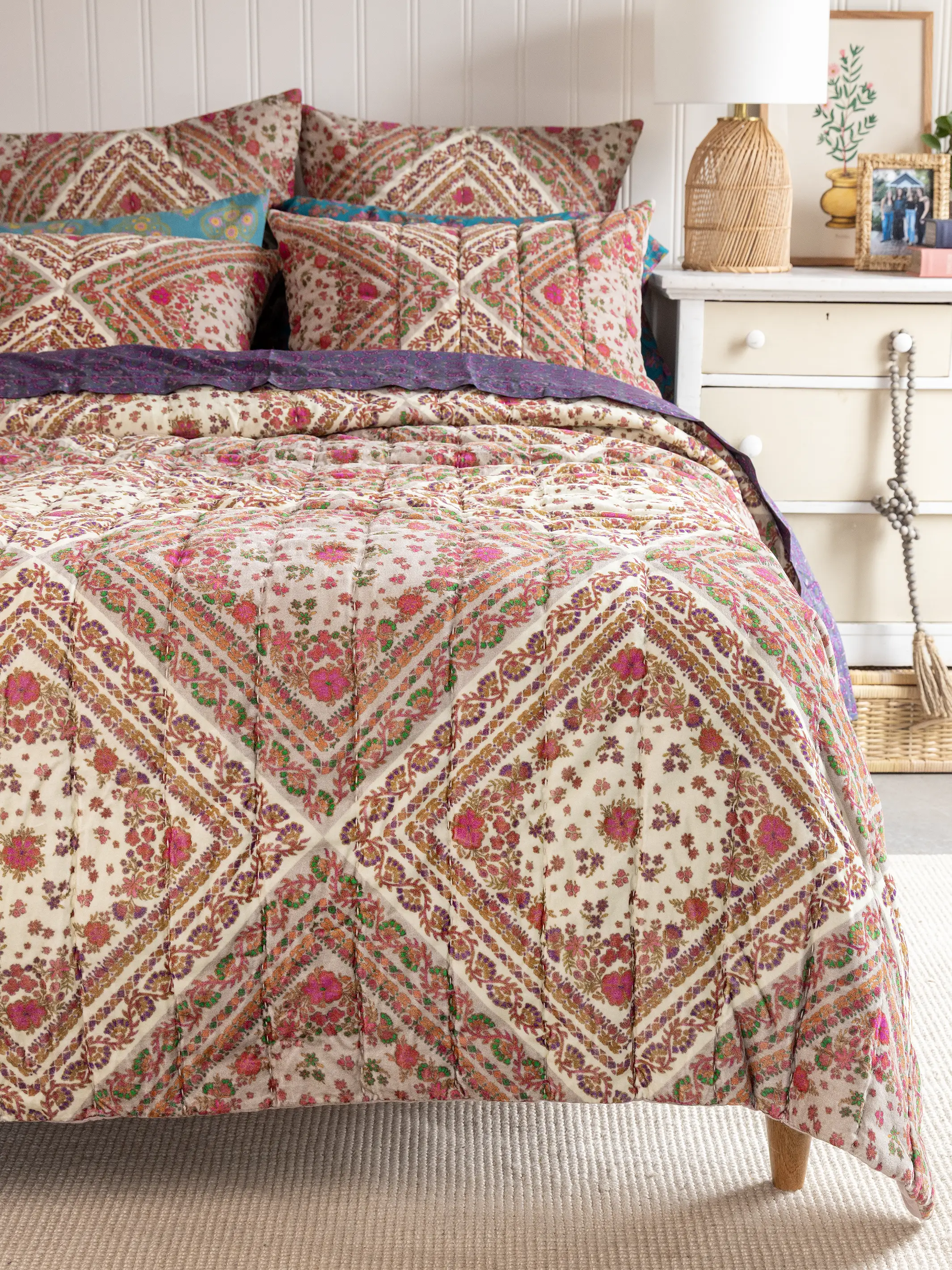 Velvet Shams, Set of 2 - Barcelona Bandana - Image 3