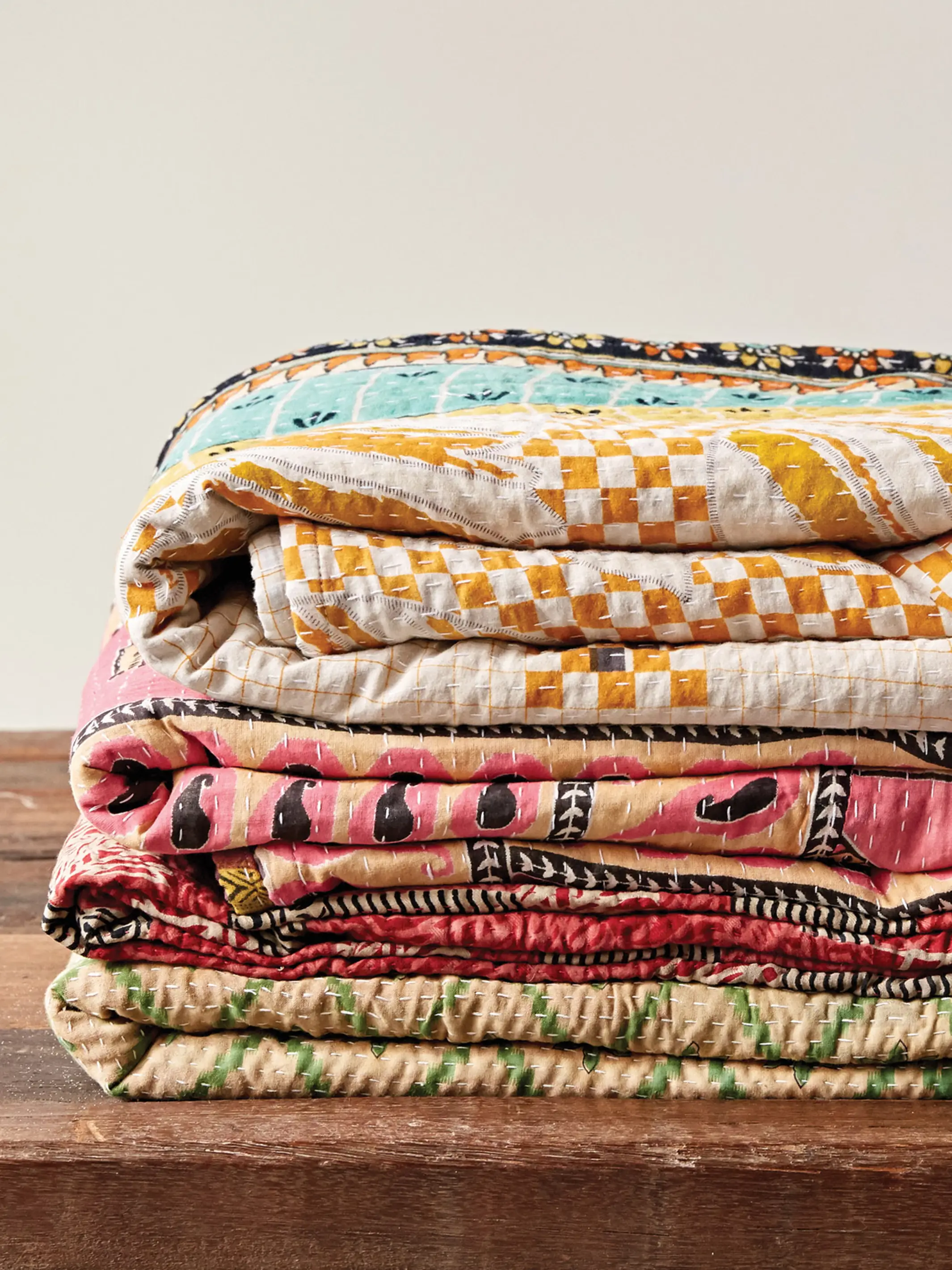 Vintage Kantha Blanket Quilt - Image 2