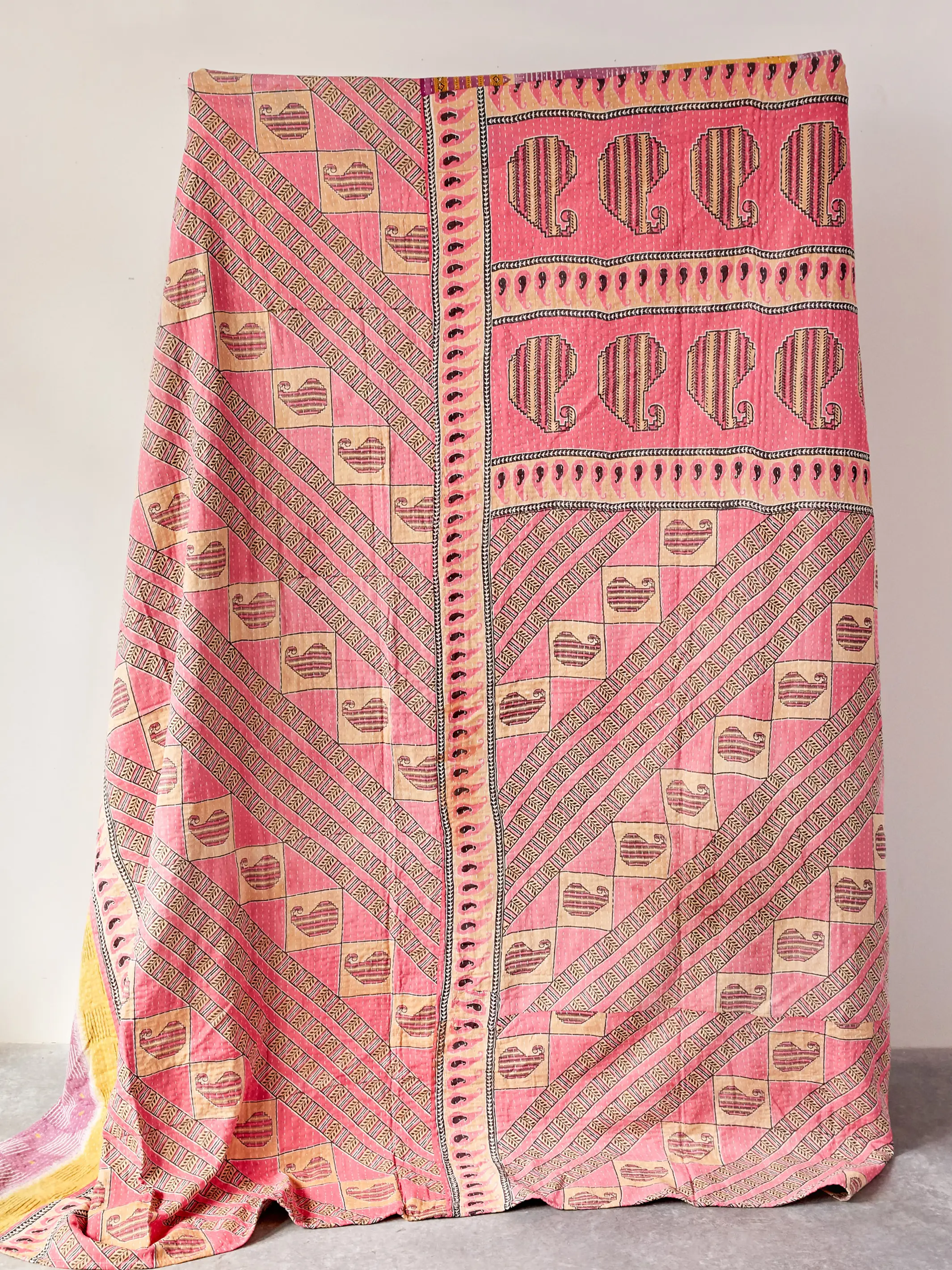 Vintage Kantha Blanket Quilt - Image 3