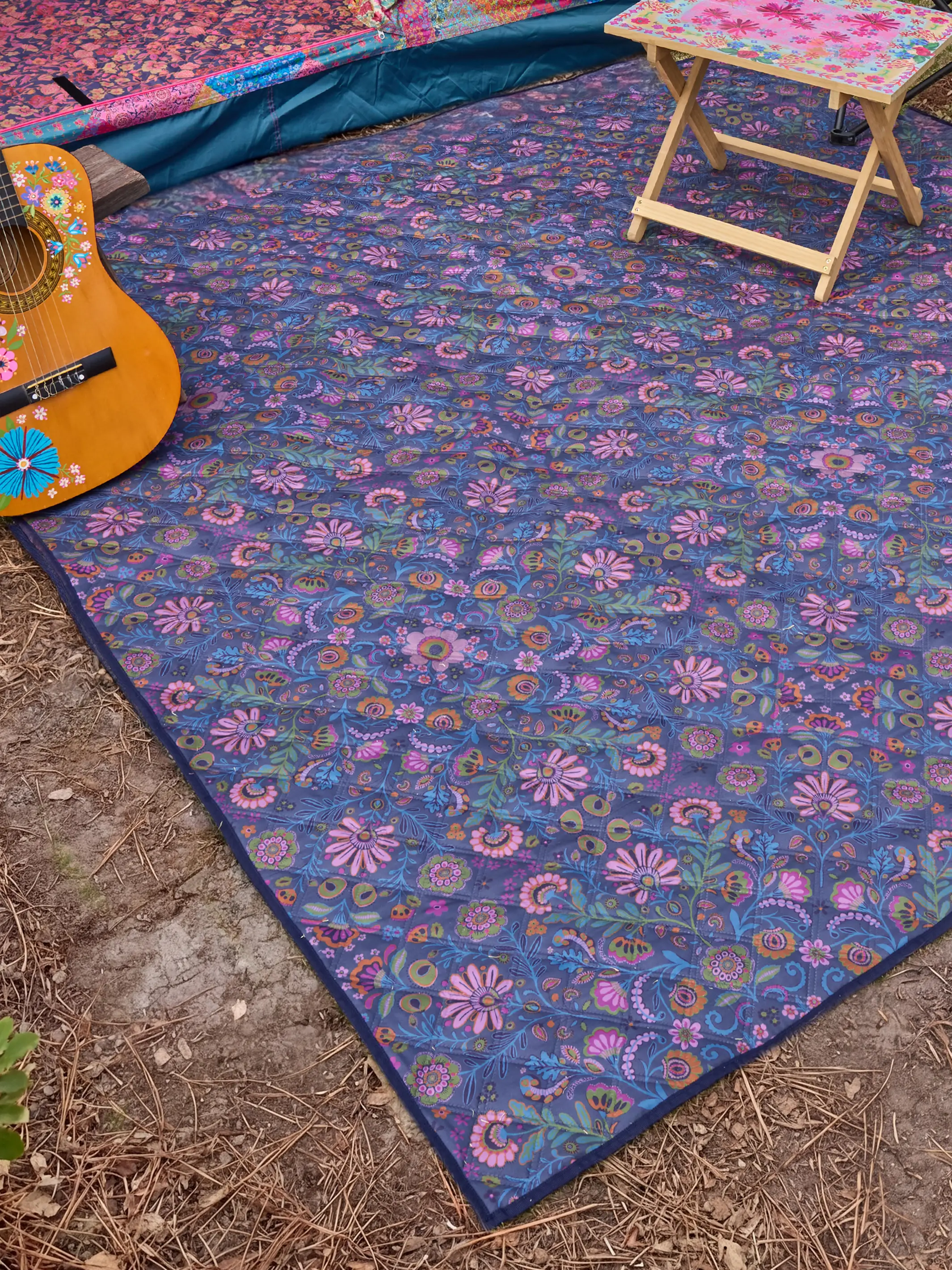 Wanderlust Camping Mat - Charcoal Mandala - Image 3