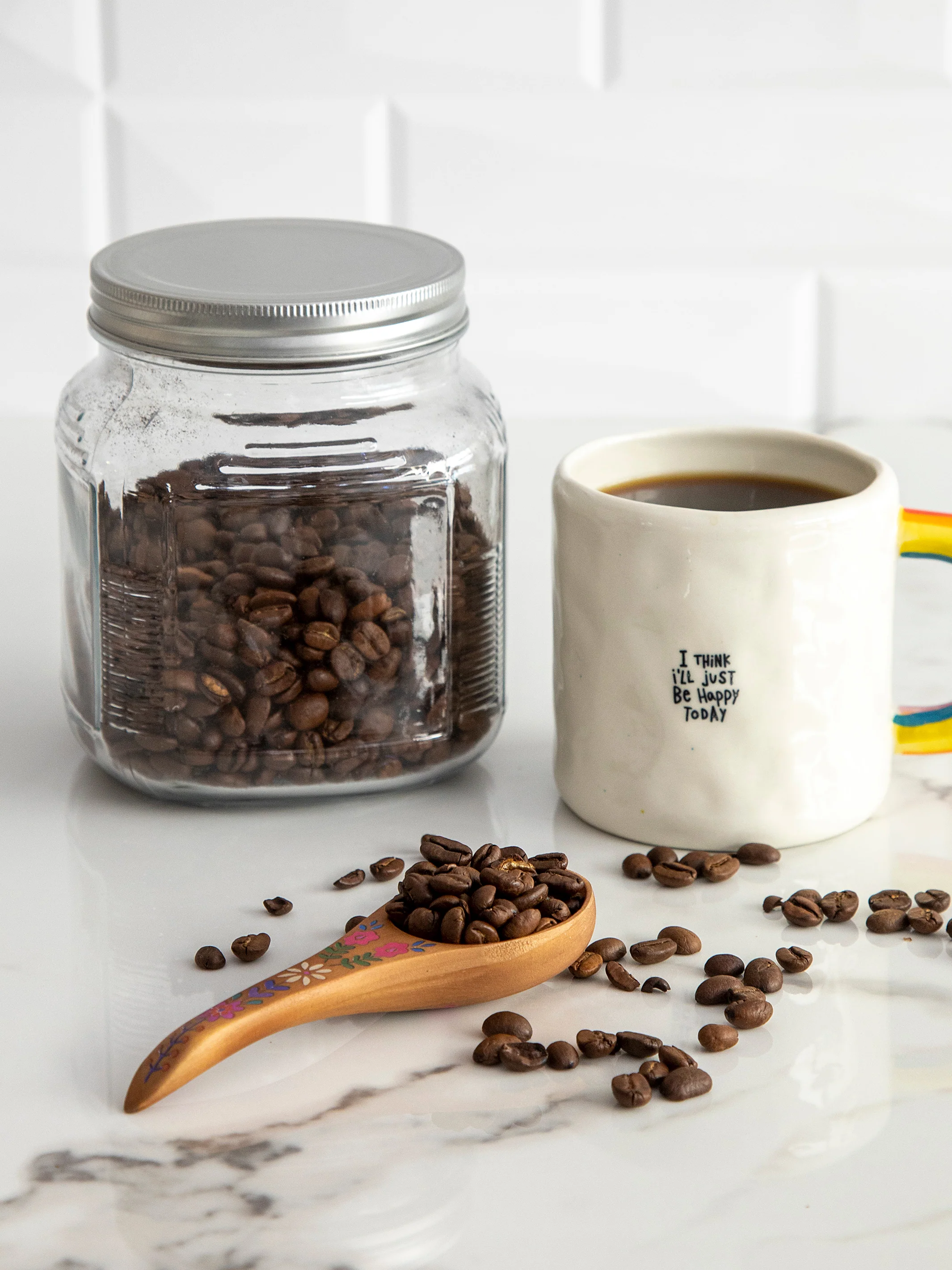 Wooden Coffee Scoop - But First Coffee - Image 2