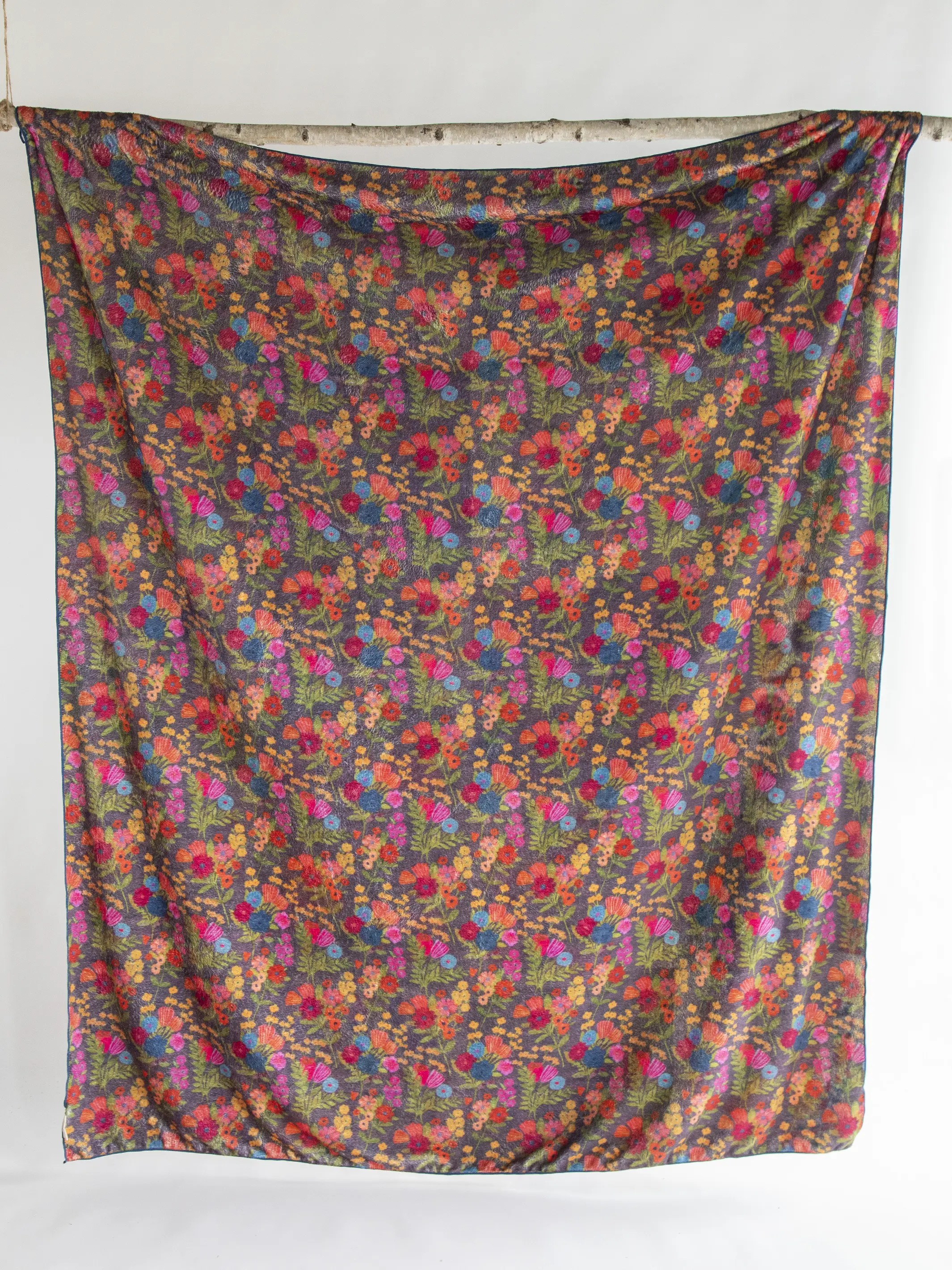 XL Double-Sided Cozy Blanket - Cat Lover Chirps - Image 2