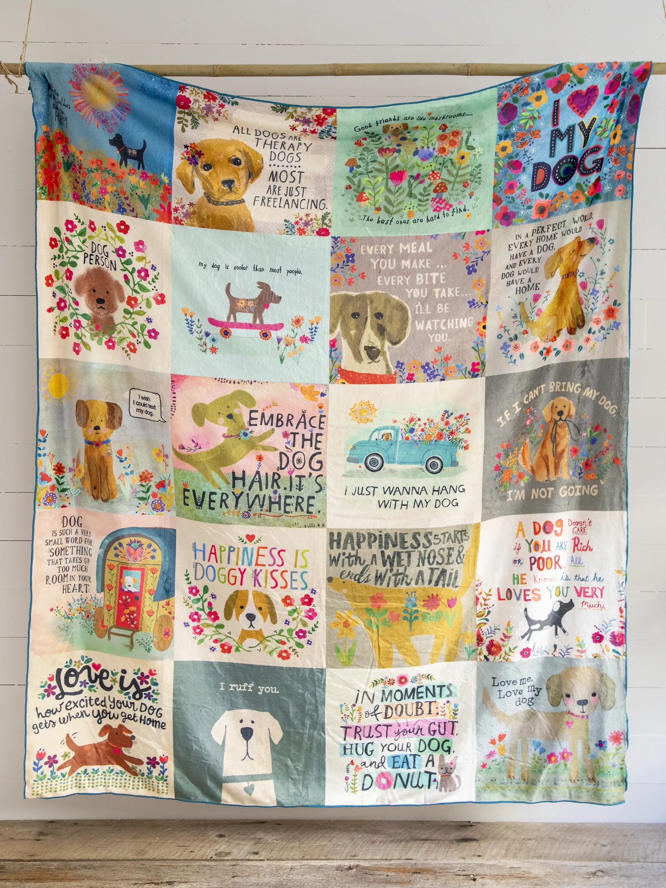 XL Double-Sided Cozy Blanket - Dog Lover Chirps - Image 2