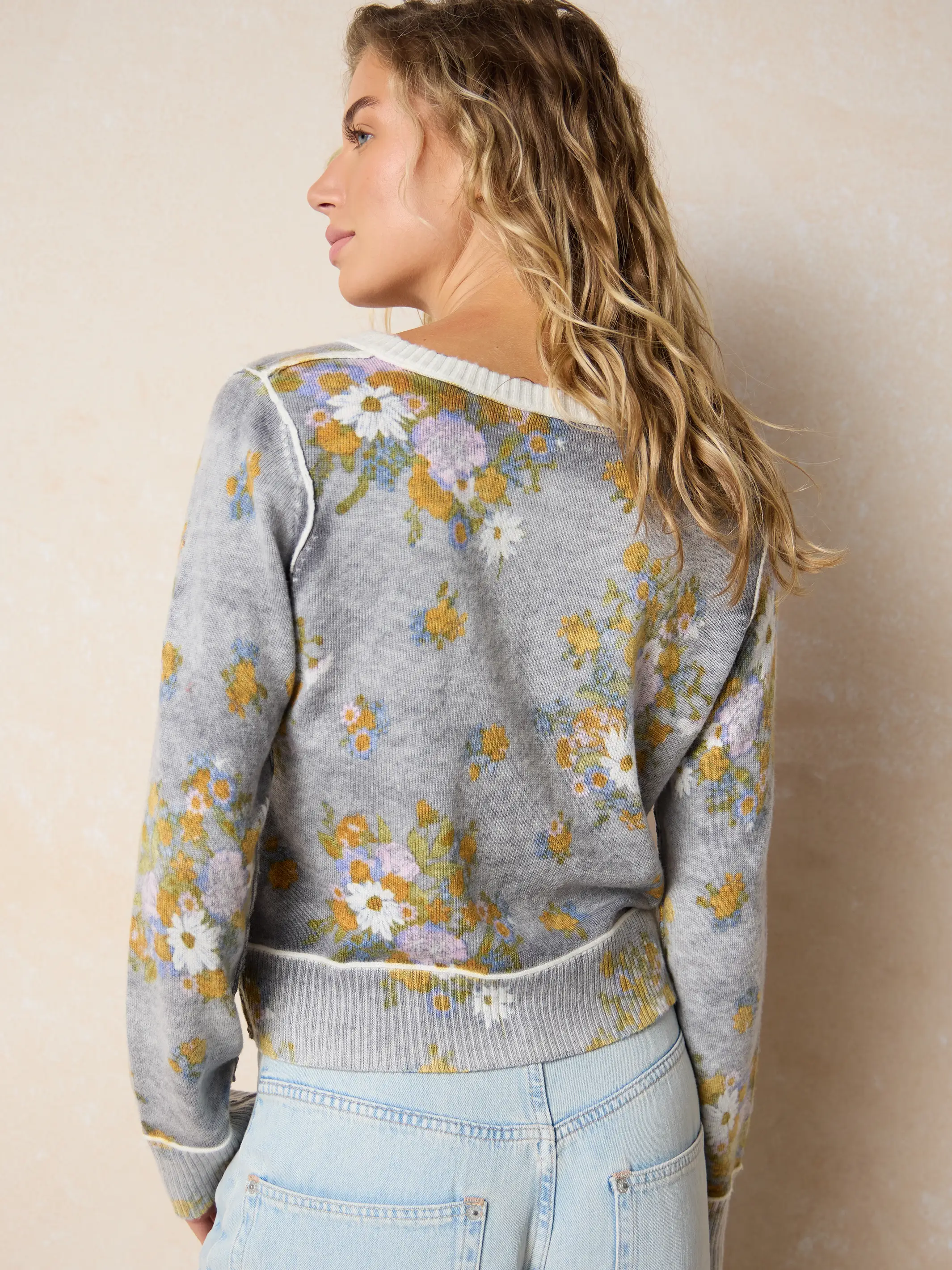 Your Everything Cardigan Sweater - English Garden Charcoal - Image 3