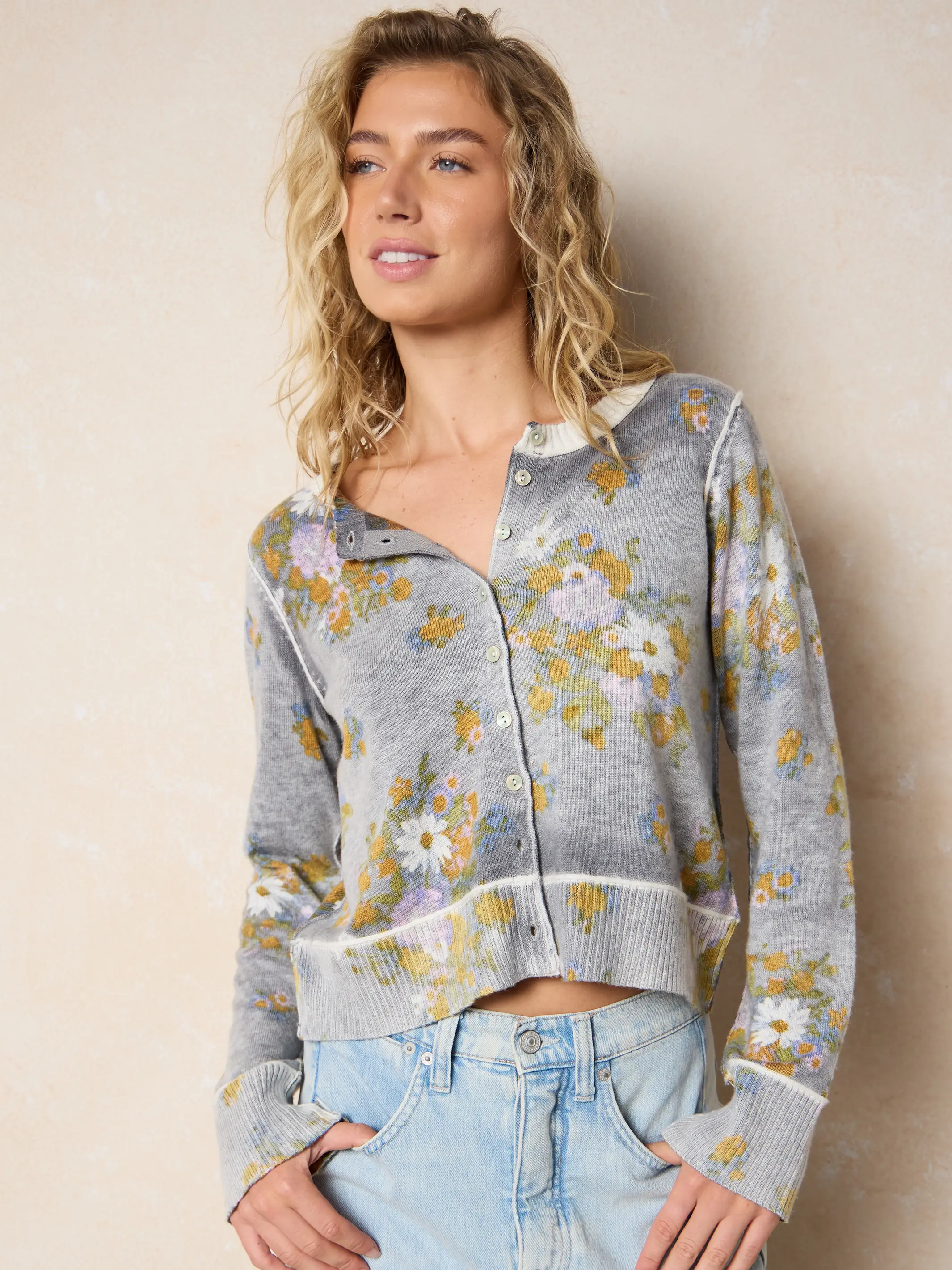 Your Everything Cardigan Sweater - English Garden Charcoal - Image 5